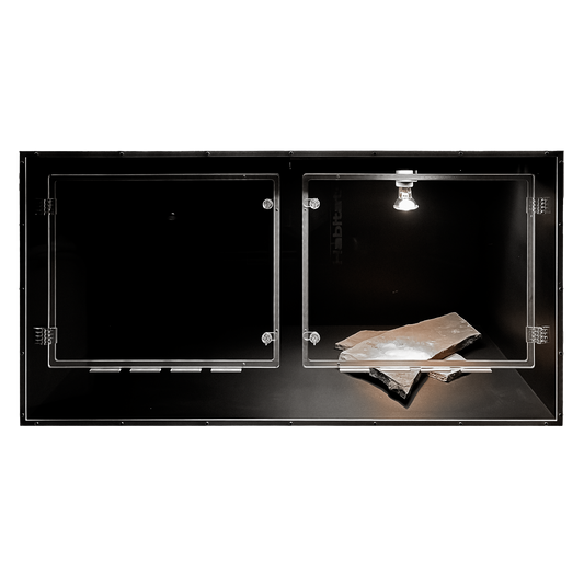 4'x2'x2' PVC Reptile Habitat – Clear Front, Swing Open Doors